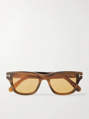 Солнцезащитные очки Caleb-02 квадратной формы из ацетата TOM FORD EYEWEAR.