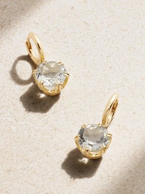Серьги Mini Crown из 18-каратного золота с аметистами