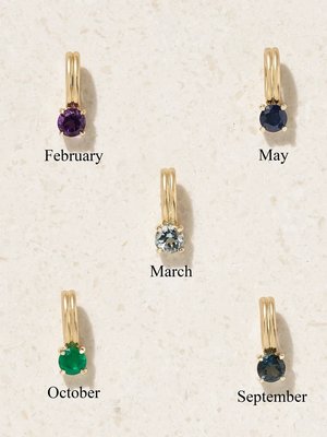 Ожерелье Beekman с камнем по месяцу рождения из 14-каратного золота с множеством камней