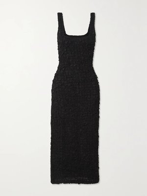 Платье миди из модала TENCEL с фактурой "попкорн"