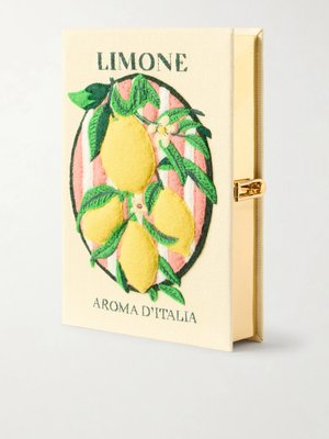 Клатч из канваса с аппликацией и вышивкой Aroma d'Italia
