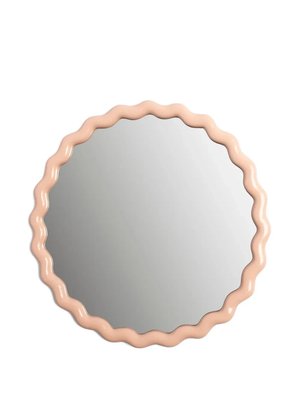 Круглое зеркало с узором зигзаг (50 см)