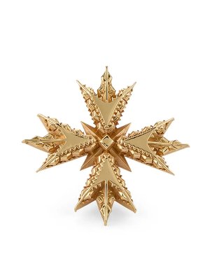 Позолоченная брошь Crest