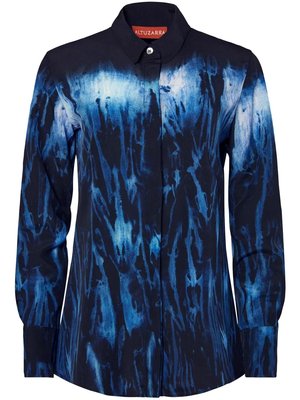 Шелковая рубашка Chika с принтом Shibori