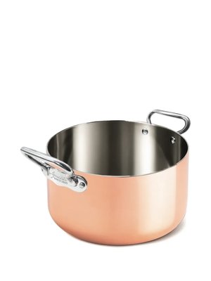 Кастрюля с медными ручками