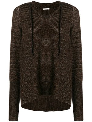 Knitted hoodie