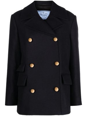 Double-breasted wool jacket