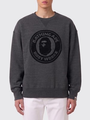 Хлопковая толстовка Bape с круглым вырезом
