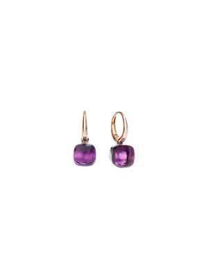 POMELLATO - Серьги Nudo Petit из розового и белого золота с аметистом - POB2010O6000000OI