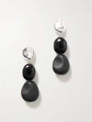 Серьги Ada из серебра с ониксом