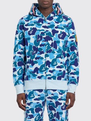 Хлопковое худи Bape с камуфляжным принтом