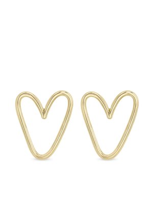 Серьги Open Heart из желтого золота