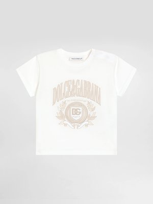 Футболка из джерси с логотипом Dolce&Gabbana