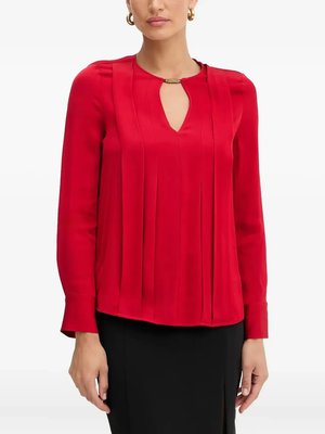 Блузка Pleated Keyhole с вырезами
