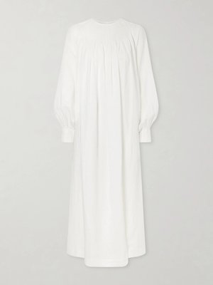 Robe de Nuit льняное платье макси с открытой спиной и сборками