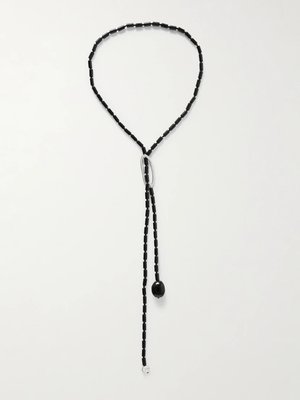 Серебряное ожерелье с ониксом Annaya