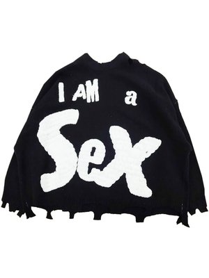 Свитер с вышивкой из коллаборации с Sex Pistols