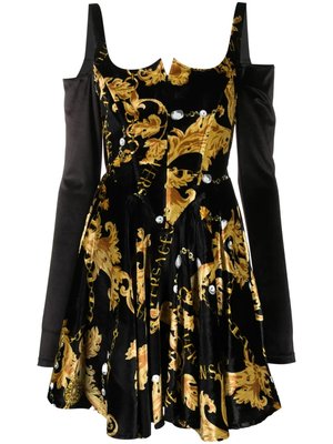 Платье Chain Couture с длинными рукавами