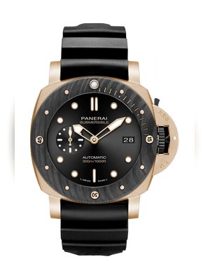 SUBMERSIBLE GOLDTECH™ OROCARBO 44 ММ - ДВА РЕМЕШКА - PAM02070
