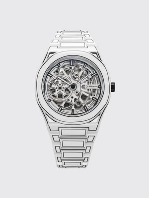 Часы Skeleton White Sketch D1 Milano