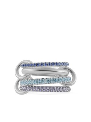 Серебряное кольцо Iris с камнями