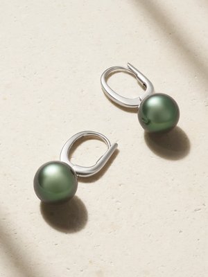 Серьги с жемчугом из белого золота 18 карат из коллекции Everyday Essentials