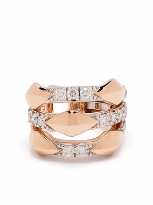 Серьга-кафф Monte Carlo из розового золота с бриллиантами