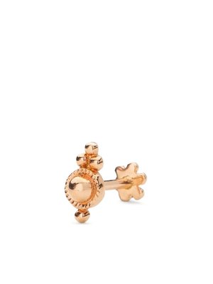 18kt rose gold Ball Trinity single earring