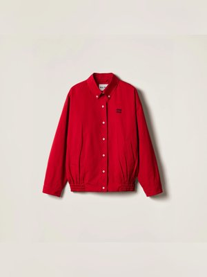 Куртка-блузон из плотного поплина