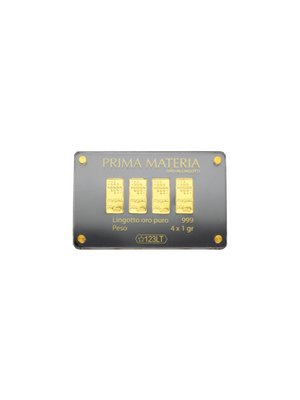 PRIMA MATERIA 4 слитка чистого золота по 1 грамму
