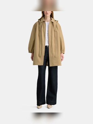 Свободный плащ "Ришелье" со съемным капюшоном