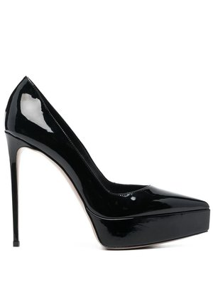 Лакированные туфли на платформе