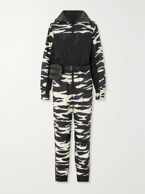 Лыжный костюм HOLDEN Powder belted zebra-print из переработанных материалов