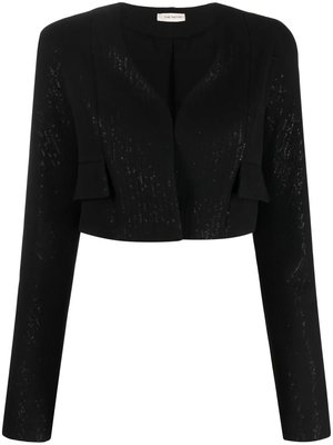 Terras sequinned cropped blazer