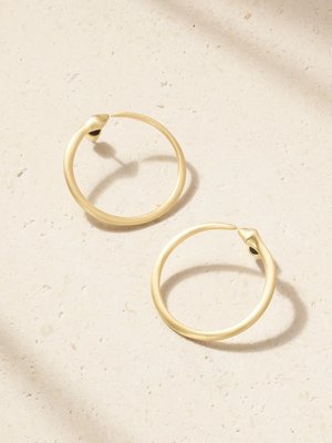 Серьги-кольца в виде змей из 18-каратного золота с бриллиантами