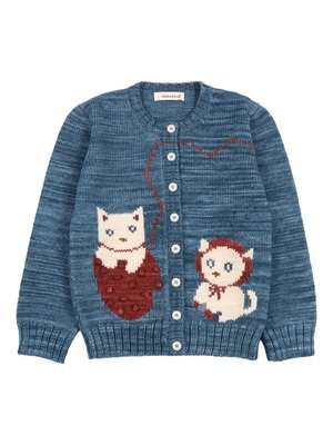 Кардиган с рисунком котят