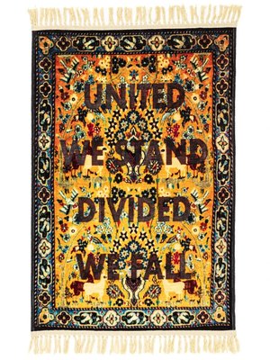 Ковер Burnt United с принтом