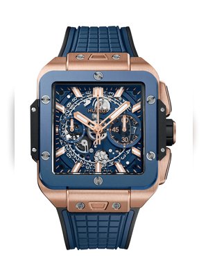 SQUARE BANG UNICO KING GOLD СИНЯЯ КЕРАМИКА 42 ММ - 821.OL.5180.RX