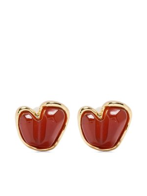 Серьги-гвоздики Carnelian Heart