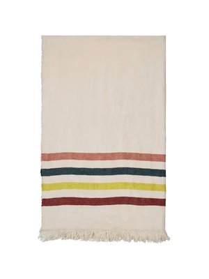 Полосатое полотенце Belgian Fouta с бахромой