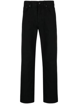 Logo-patch slim-cut jeans