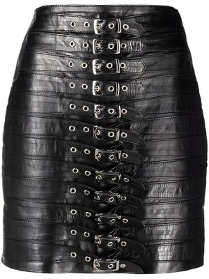 Кожаная юбка мини Dita