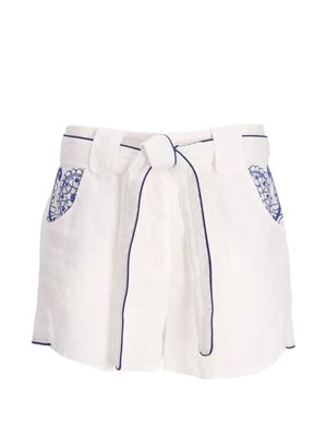 Шорты с поясом и карманами