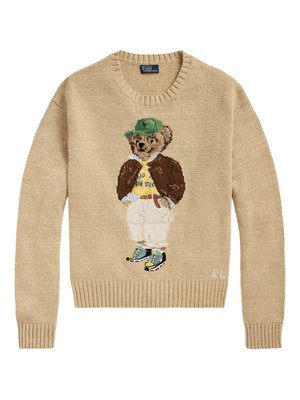 свитер Polo Bear вязки интарсия