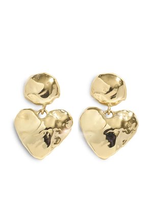 Серьги-подвески Heart Light из желтого золота