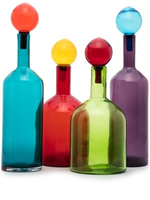 Набор из четырех декортивных бутылок Bubbles and Bottles