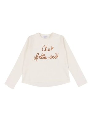 Футболка с вышивкой "Che Bella Sei"