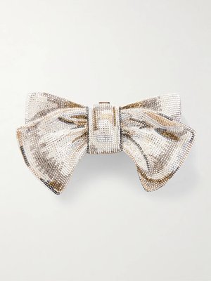 Класть Bow Just for You с кристаллами, серебристого цвета