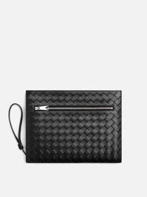 Intrecciato Document Case With Wristlet