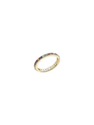 Кольцо Eternity Colours of Love из жёлтого золота с драгоценными камнями разных цветов - 847RG2319